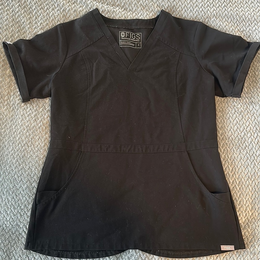 Figs Flores peplum top